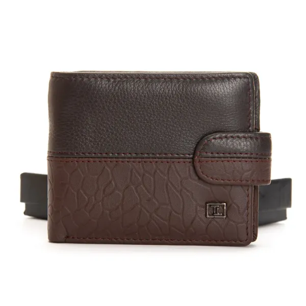 Кошелек BE Мужской кожа BRETTON 208-L0611 brown mix