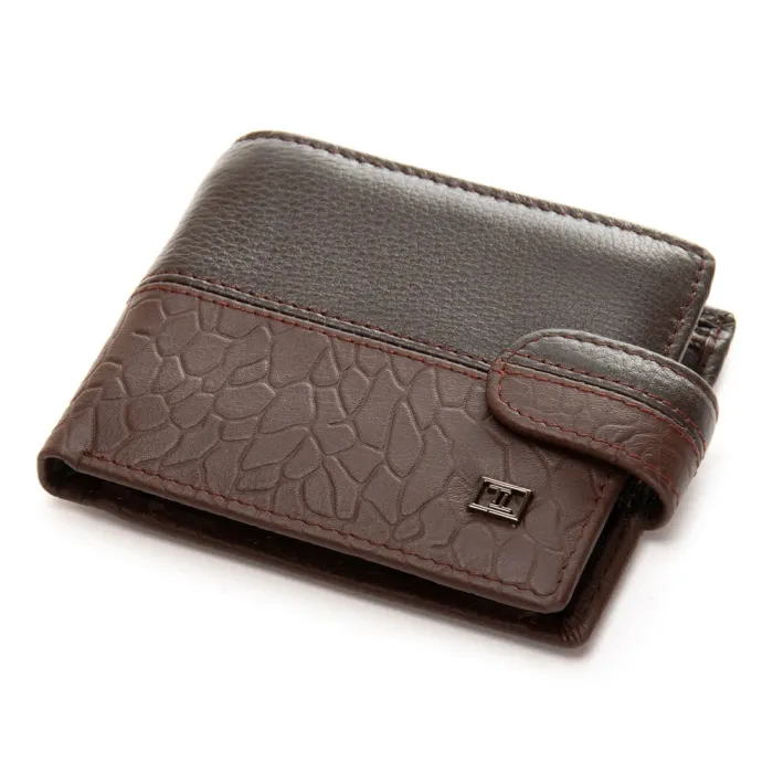 Кошелек BE Мужской кожа BRETTON 208-L0611 brown mix