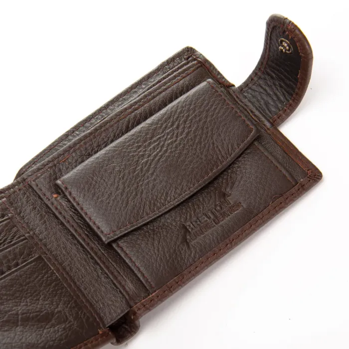 Кошелек BE Мужской кожа BRETTON 208-L0611 brown mix
