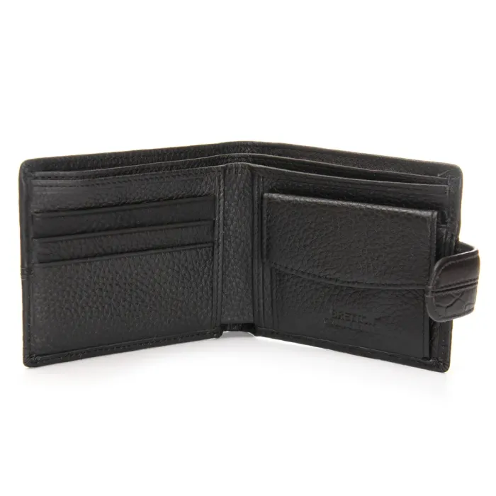 Кошелек BE Мужской кожа BRETTON 208-L0611 black mix