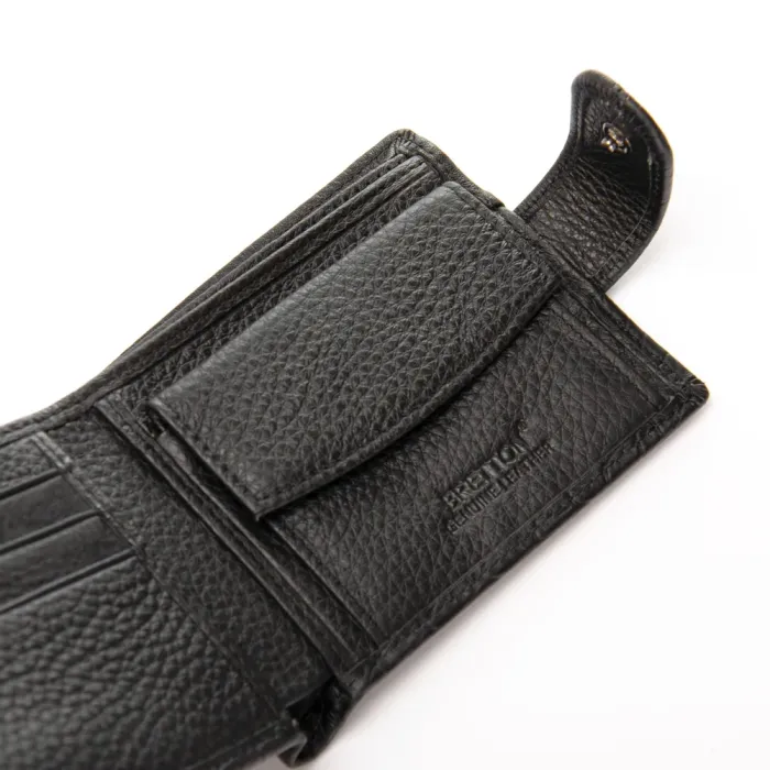Кошелек BE Мужской кожа BRETTON 208-L0611 black mix