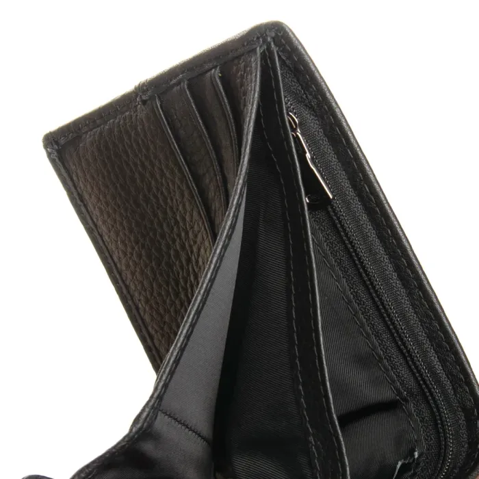 Кошелек BE Мужской кожа BRETTON 208-L0611 black mix