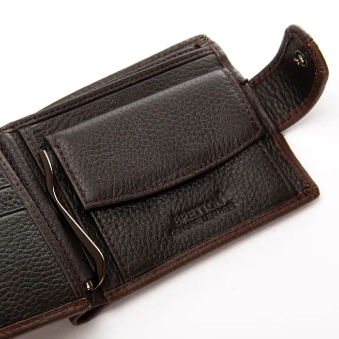 Кошелек BE Мужской кожа BRETTON 208-L0613 brown mix