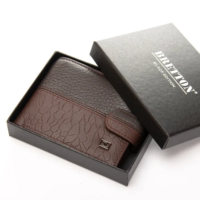 Кошелек BE Мужской кожа BRETTON 208-L0613 brown mix