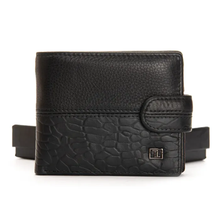 Кошелек BE Мужской кожа BRETTON 208-L0613 black mix