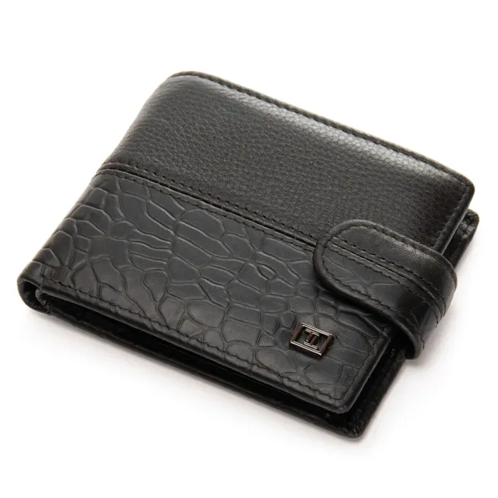 Кошелек BE Мужской кожа BRETTON 208-L0613 black mix