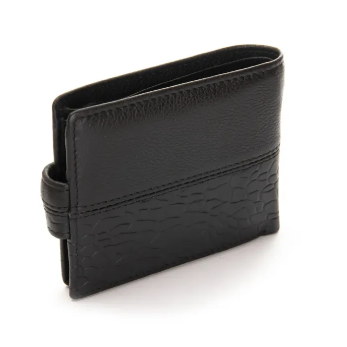 Кошелек BE Мужской кожа BRETTON 208-L0613 black mix