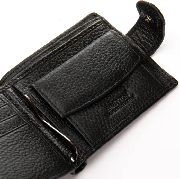 Кошелек BE Мужской кожа BRETTON 208-L0613 black mix