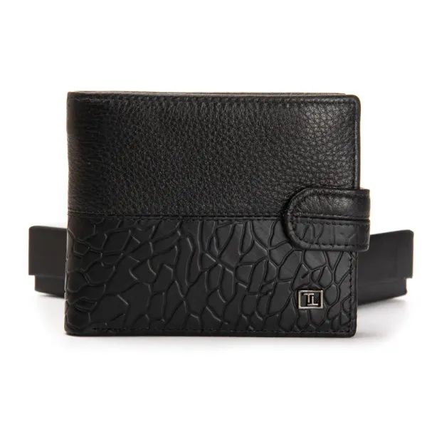 Кошелек BE Мужской кожа BRETTON 308L black mix