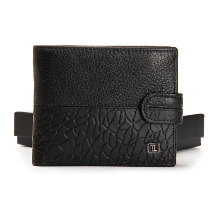 Кошелек BE Мужской кожа BRETTON 308L black mix