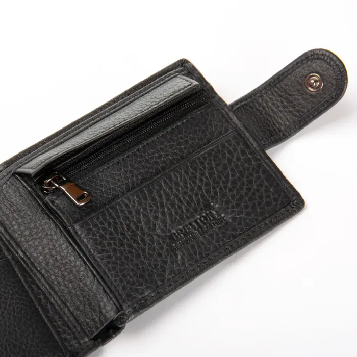 Кошелек BE Мужской кожа BRETTON 163-ND16A black