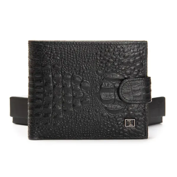 Кошелек BE Мужской кожа BRETTON 208-Z3204 black croco