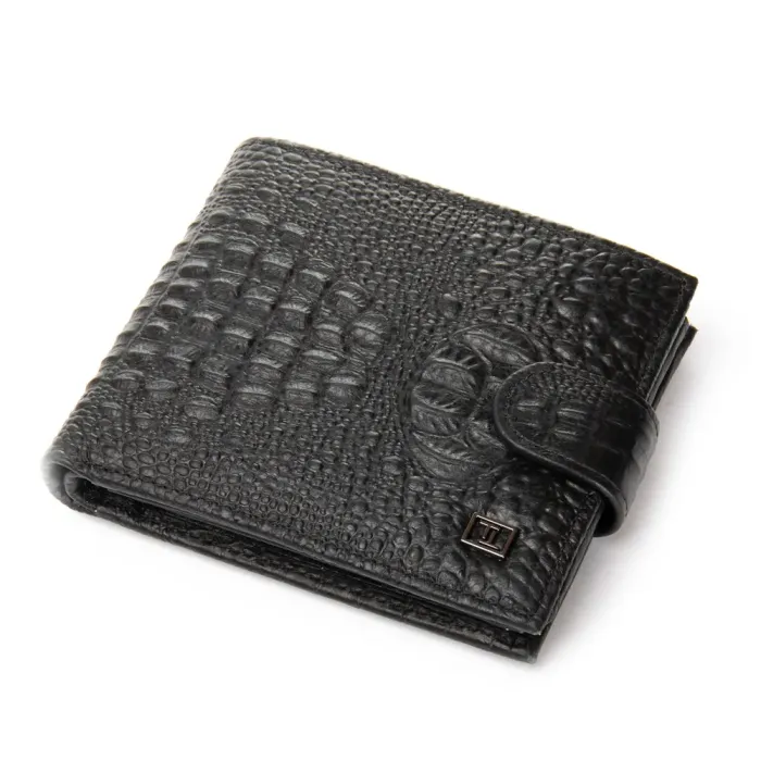 Кошелек BE Мужской кожа BRETTON 208-Z3204 black croco