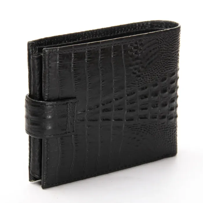 Кошелек BE Мужской кожа BRETTON 208-Z3204 black croco