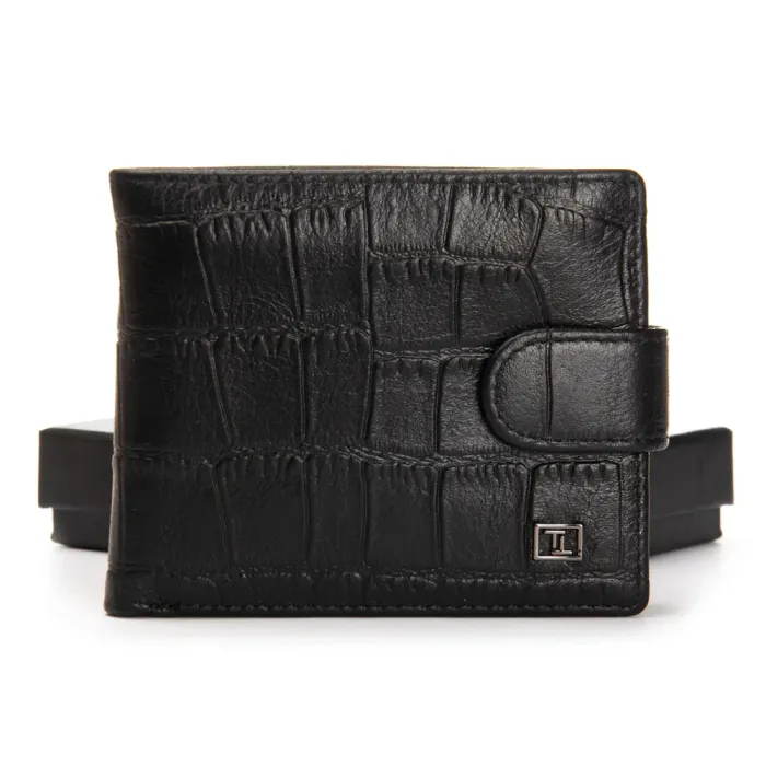 Кошелек BE Мужской кожа BRETTON Y210 black croco