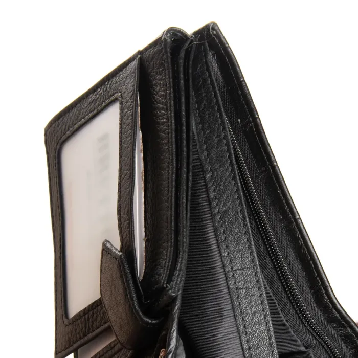 Кошелек BE Мужской кожа BRETTON 208-Y3204 black croco