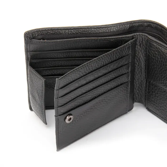 Кошелек BE Мужской кожа BRETTON 308 black mix