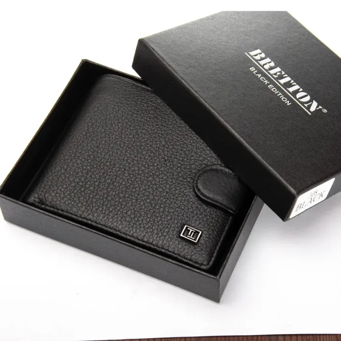 Кошелек BE Мужской кожа BRETTON 308 black mix