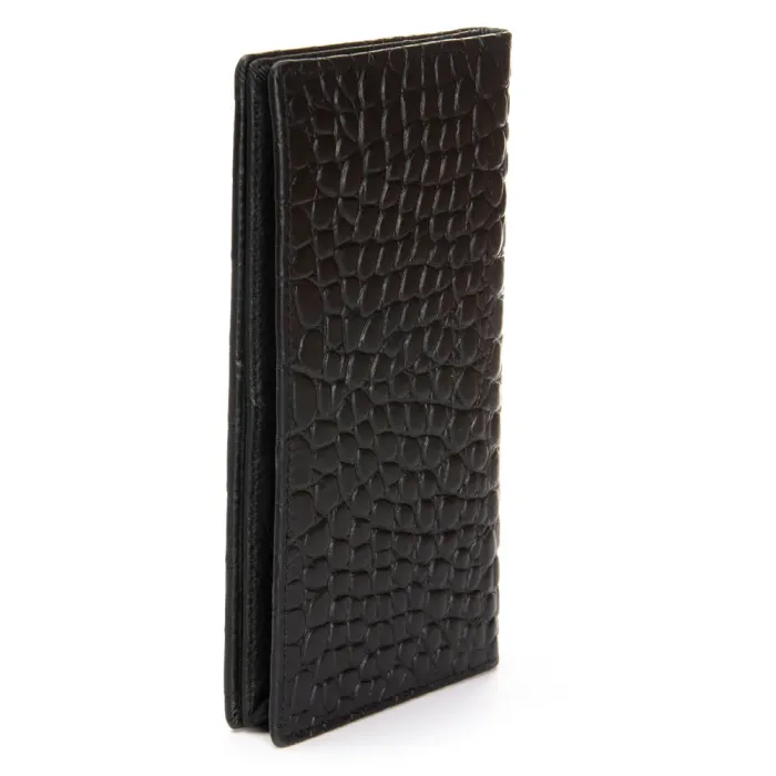 Кошелек BE Мужской кожа BRETTON 168-Q74 black croco