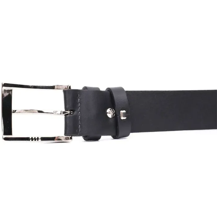 Брючний ремінь для чоловіків з натуральної шкіри GRANDE PELLE 11674 Чорний