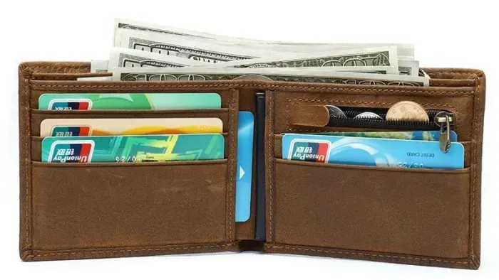 Гаманець горизонтальний Vintage 20042 Коричневий