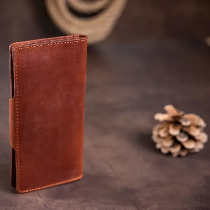 Гаманець чоловічий із вінтажної шкіри SHVIGEL 16167 Коричневий