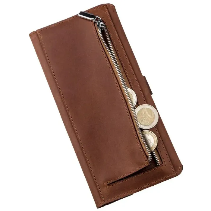 Гаманець чоловічий із вінтажної шкіри SHVIGEL 16208 Коричневий