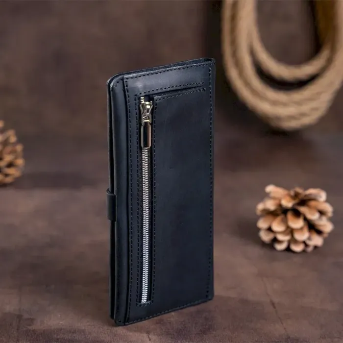 Гаманець чоловічий із вінтажної шкіри SHVIGEL 16209 Чорний