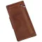 Бумажник мужской вертикальный из винтажной кожи на кнопках SHVIGEL 16181 Коричневый
