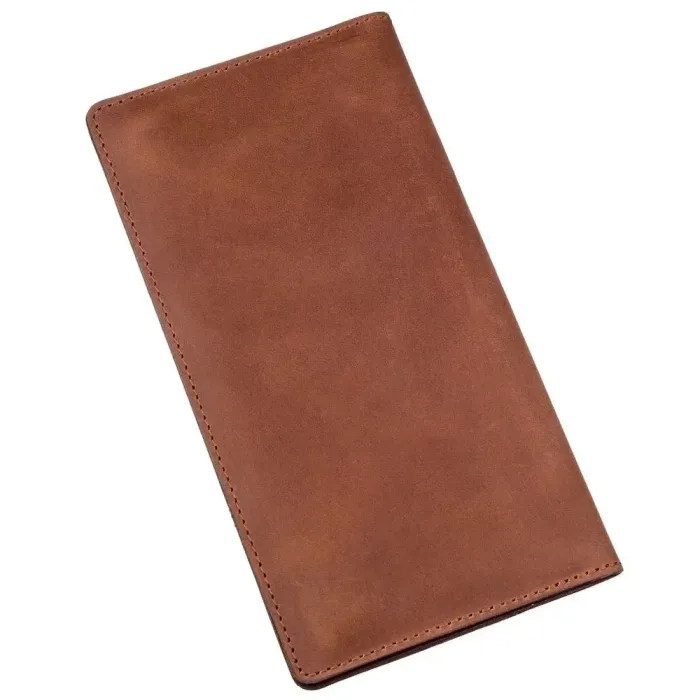 Гаманець чоловічий вертикальний матовий SHVIGEL 16199 Рудий