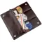 Бумажник мужской вертикальный на двух кнопках SHVIGEL 16193 Коричневый
