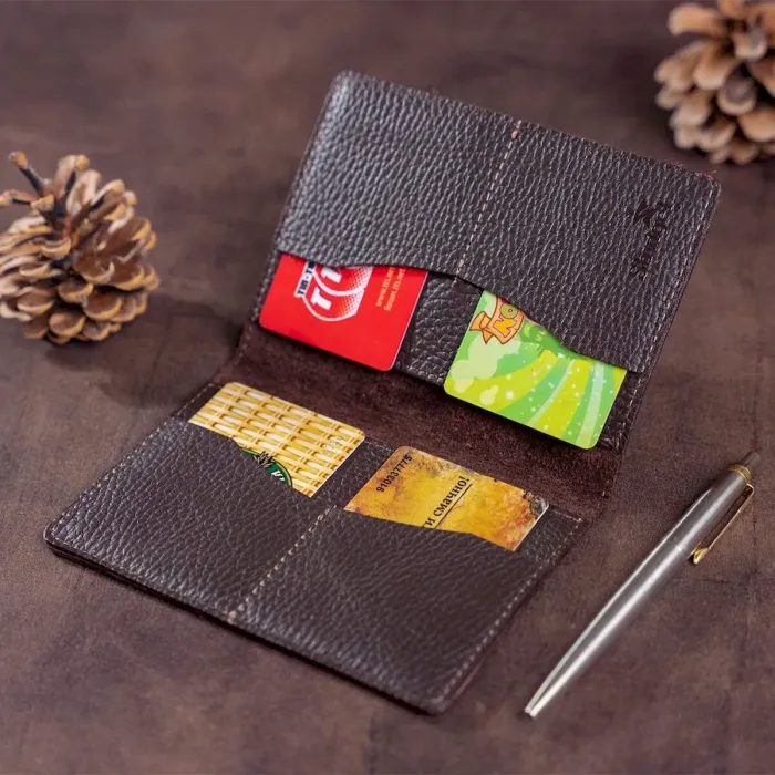 Гаманець-обкладинка для паспорта Shvigel 13960 шкіряна Коричнева