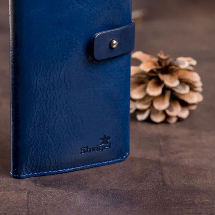 Бумажник унисекс из кожи алькор SHVIGEL 16201 Синий