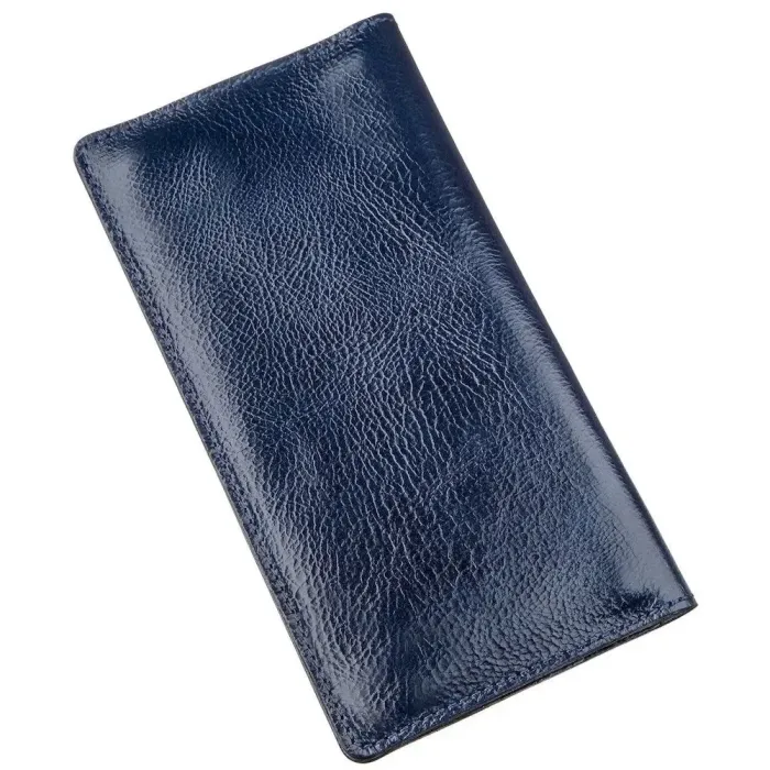 Бумажник унисекс на кнопках кожаный SHVIGEL 16192 Синий