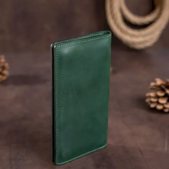 Бумажник унисекс вертикальный Crazy horse SHVIGEL 16197 Зеленый