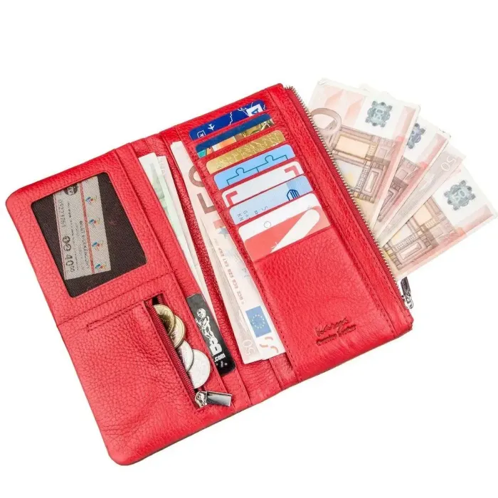 Бумажник вертикальный для мобильного телефона KARYA 17406 Синий