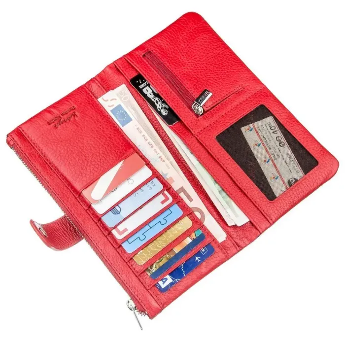 Бумажник вертикальный для мобильного телефона KARYA 17406 Синий