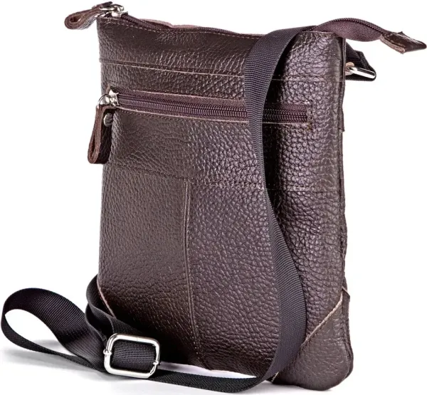 Сумка SHVIGEL 11014 з натуральної шкіри Коричнева