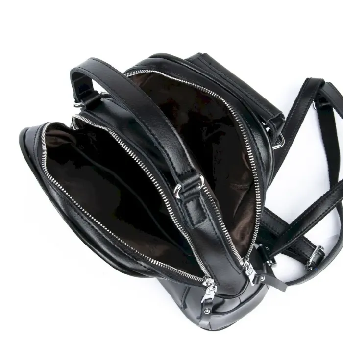 Сумка Женская Рюкзак кожа ALEX RAI 08-2 8695-2 black