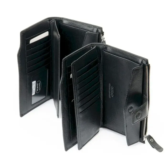 Чоловічий гаманець Classic шкіряний Dr.Bond MB-2 black