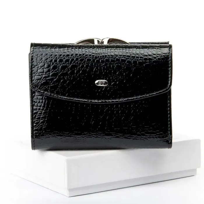 Гаманець LR шкіра-лак SERGIO TORRETTI WS-11 black