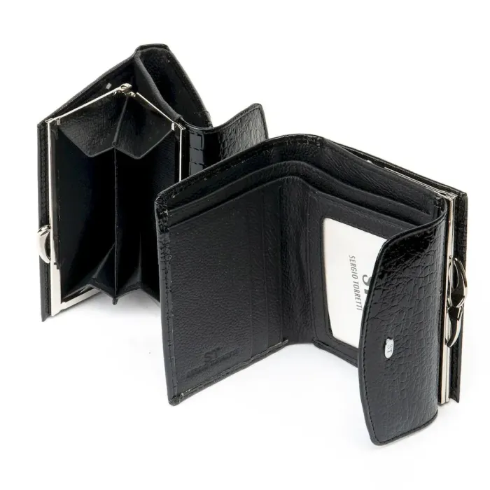 Гаманець LR шкіра-лак SERGIO TORRETTI WS-11 black
