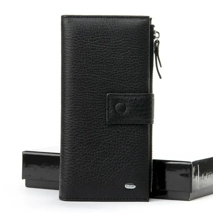 Чоловічий гаманець Classic шкіряний Dr.Bond WMB-1 black