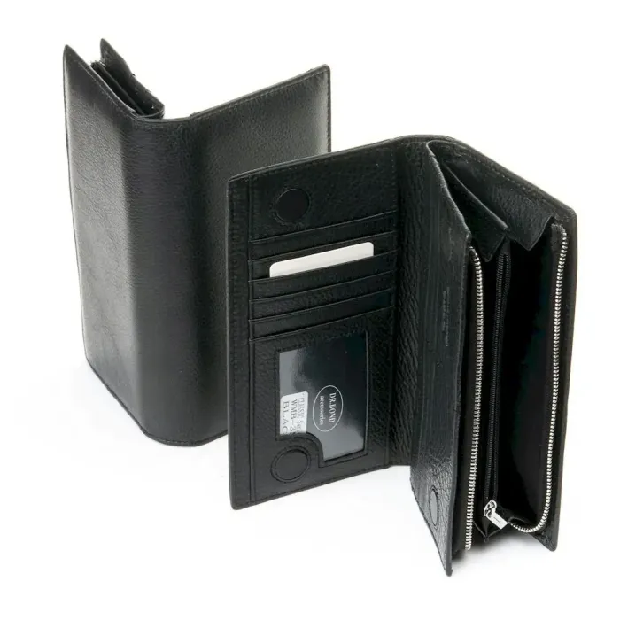 Чоловічий гаманець Classic шкіряний Dr.Bond WMB-3M black