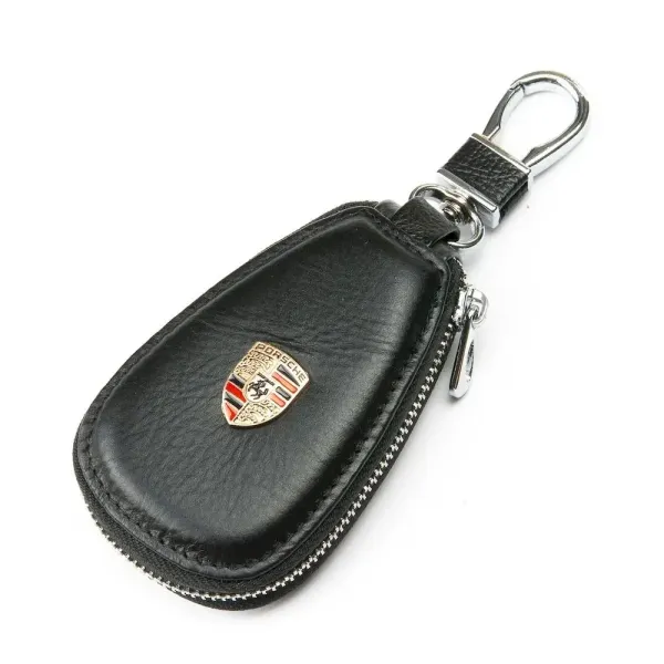 Автоключниця шкіра F633 Porsche black