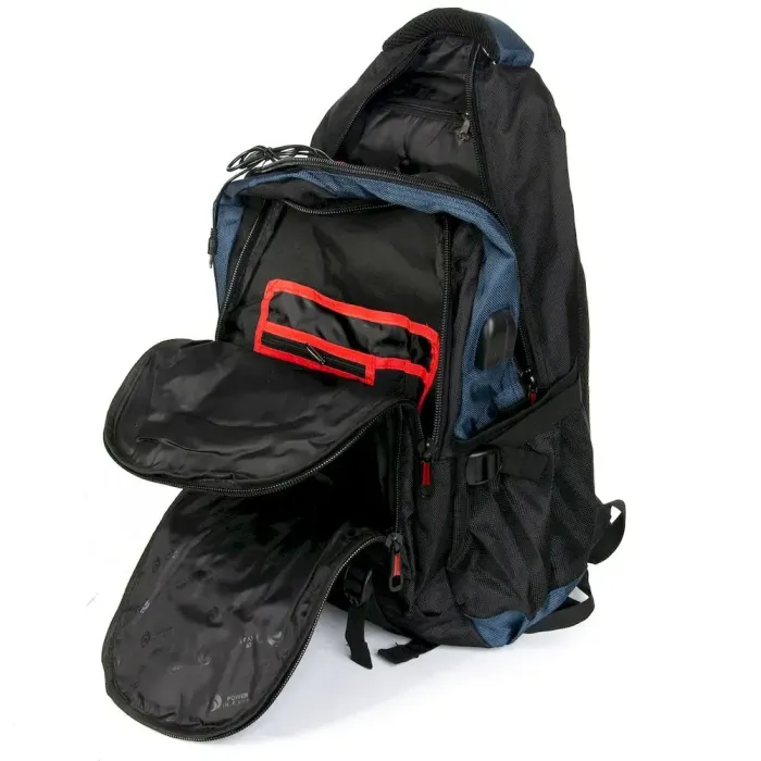 Рюкзак Міський нейлон Power In Eavas 8215 black-blue