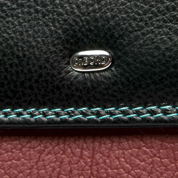 Жіночий гаманець Rainbow шкіряний Dr.Bond WRS-14 black