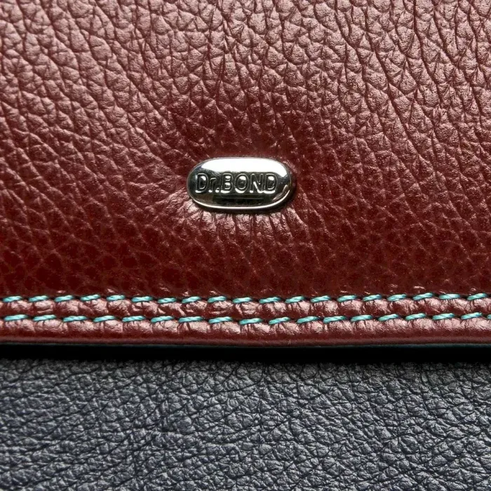 Жіночий гаманець Rainbow шкіряний Dr.Bond WRS-14 date-red