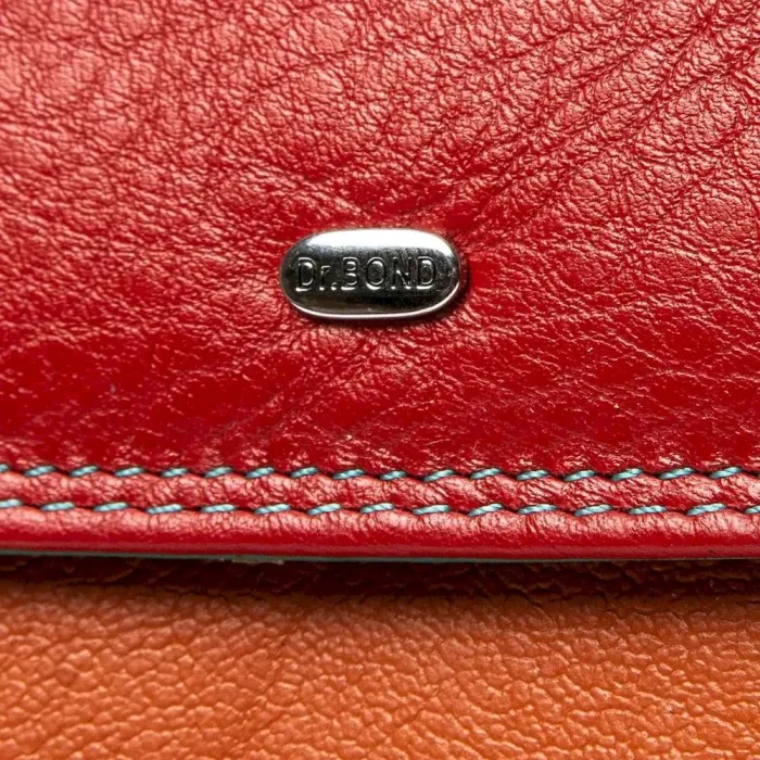 Жіночий гаманець Rainbow шкіряний Dr.Bond WRS-14 red