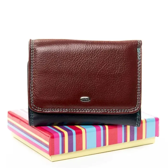 Кошелек Rainbow кожа DR. BOND WRS-15 date-red